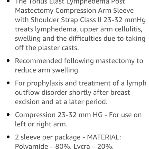Oct breast health month-New in package compression sleeve-can be used left right - Picture 5 of 12